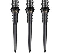 Mission Titan Pro Pointes de fléchettes en titane souple à acier Noir rainuré 26 mm