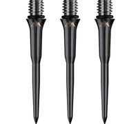 Mission Titan Pro Pointes de fléchettes en titane souple vers acier Noir lisse 30 mm