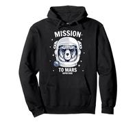 Mission to Mars Cool Space Astronaut Bear Cartoon Graphic Sweat à Capuche
