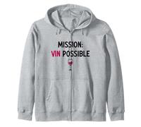 Mission Vin Possible Humour vin pour Amateur de vin Rouge Sweat à Capuche