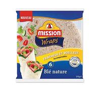 MISSION - Wraps Nature Au Blé 370G - ( Lot De 4 )