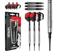 Mission | Yari Darts | Jeu de fléchettes à pointe souple | Corps 90 % tungstène | Comprend ailettes et tiges de fléchettes | 19 g.