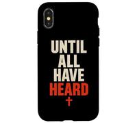 Missions chrétiennes jusqu'à ce Que Tous entendent Une Typographie audacieuse Coque pour iPhone X/XS