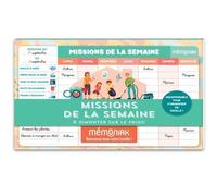 Missions de la semaine Mémoniak - bloc aimanté à compléter - Collectif - Editions 365 - broché - Jeux livres objets