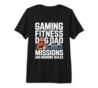 Missions et promenades matinales pour Chien et Papa T-Shirt Haut de Gamme