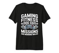 Missions et promenades matinales pour Chien et Papa T-Shirt Haut de Gamme
