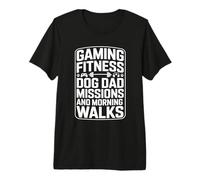 Missions et promenades matinales pour Chien et Papa T-Shirt Haut de Gamme