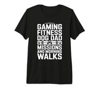 Missions et promenades matinales pour Chien et Papa T-Shirt Haut de Gamme