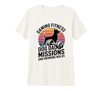Missions et promenades matinales pour Chien et Papa T-Shirt Haut de Gamme