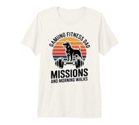 Missions et promenades matinales pour Papa T-Shirt Haut de Gamme