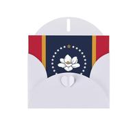Mississippi Carte de vœux avec enveloppe, carte d'anniversaire, carte de Noël, carte d'invitation, 3 couleurs