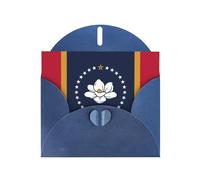 Mississippi Carte de vœux avec enveloppe, carte d'anniversaire, carte de Noël, carte d'invitation, 3 couleurs