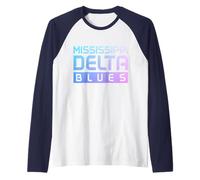 Mississippi Delta Blues Musicien Guitare Musicien Vintage Manche Raglan