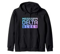 Mississippi Delta Blues Musicien Guitare Musicien Vintage Sweat à Capuche