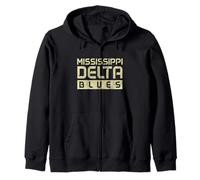 Mississippi Delta Blues Musicien Guitare Musicien Vintage Sweat à Capuche