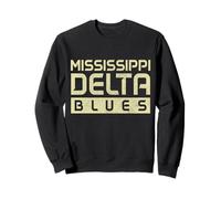 Mississippi Delta Blues Musicien Guitare Musicien Vintage Sweatshirt