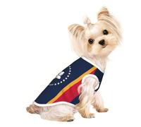 Mississippi Gilet léger imprimé drapeau de l'État du Mississippi pour chien et chat, chemise sans manches, design en maille respirante pour promenade et jeu d'été