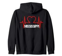 Mississippi Heartbeat USA déclare l'amour du cœur Sweat à Capuche