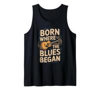 Mississippi Heritage « Born Where The Blues Beggan » Débardeur