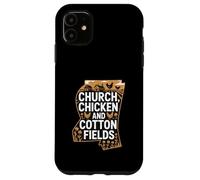 Mississippi Heritage « Église, Poulet et Coton » Coque pour iPhone 11