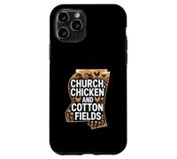 Mississippi Heritage « Église, Poulet et Coton » Coque pour iPhone 11 Pro
