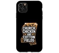 Mississippi Heritage « Église, Poulet et Coton » Coque pour iPhone 11 Pro Max