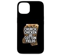 Mississippi Heritage « Église, Poulet et Coton » Coque pour iPhone 13