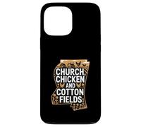 Mississippi Heritage « Église, Poulet et Coton » Coque pour iPhone 13 Pro Max