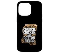 Mississippi Heritage « Église, Poulet et Coton » Coque pour iPhone 14 Pro Max