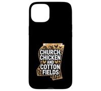 Mississippi Heritage « Église, Poulet et Coton » Coque pour iPhone 15 Plus