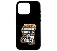 Mississippi Heritage « Église, Poulet et Coton » Coque pour iPhone 16 Pro