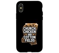 Mississippi Heritage « Église, Poulet et Coton » Coque pour iPhone X/XS