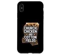 Mississippi Heritage « Église, Poulet et Coton » Coque pour iPhone XS Max