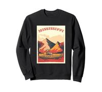 Mississippi Montagnes et Rivière Mississippi Racines Vintage Sweatshirt