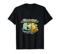 Mississippi Sippin' Sweet Tea Livin' Easy Design T-Shirt