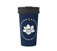 Mississippi State Flag Bouteille isotherme avec imprimé drapeau de l'État du Mississippi, tasse à café portable, tasse d'eau de bureau fitness