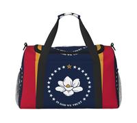 Mississippi State Flag Print Ample Space Sac de voyage Sac fourre-tout 50 x 33 x 25,9 cm élégant pour salle de sport