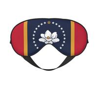 Mississippi State Flag Print Functionality Outdoor Travel Masque pour les yeux Respirant Camping Méditation Yoga