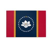 Mississippi State Flag Puzzle horizontal en bois 1000 pièces pour se détendre et améliorer les compétences et la concentration