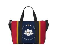 Mississippi State Flag Sac de voyage pour femme, grand sac fourre-tout de week-end, sac d'entraînement de gym, sac d'hôpital, noir, taille unique, Noir , Taille unique