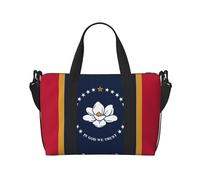Mississippi State Flag Sac fourre-tout de voyage pour homme, sac de week-end, sac de sport fourre-tout, noir, One Size