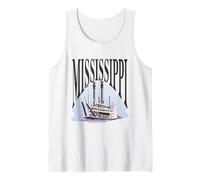Mississippi Steamboat Vintage Riverboat Paddlewheel Débardeur