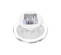 Mississippi Steamboat Vintage Riverboat Paddlewheel PopSockets PopGrip pour MagSafe
