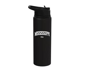Mississippi USA - Fan de souvenirs de vacances de style universitaire Stainless Steel Insulated Water Bottle