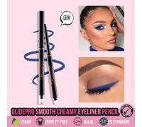 MISSLYN 1 pièce Crayon à eye-liner GlidePro à texture crémeuse et lisse, imperméable, résistant à la transpiration et aux bavures, haute pigmentation, multi-couleurs et multifonctionnel, avec taille-c