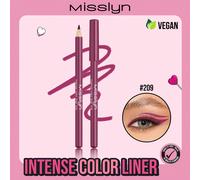 MISSLYN Crayon eye-liner ultra-pigmenté, texture crémeuse, affûtable, longue tenue, végétalien