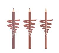 Misslyn Ensemble de rouge à lèvres longue durée et texture douce, crayon à lèvres ultra crémeux, facile à appliquer et à mélanger avec de la vitamine E et des cires nourrissantes, 3 couleurs nude