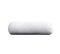 MISSMAO Traversin Rond Anti acariens Oreiller de Confort Oreiller de Corps pour dormeur latéral Oreiller de Sommeil latéral Coussin décoratif Rouleau pour la Nuque,Blanc,20X60cm(600g)