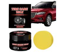 Missmisq Brillant pour Pneus Voiture | 50 Grammes de Pâte de Soin pour Jantes | Crème De Revêtement pour Pneus - pour Atelier & Extérieur Voiture SUV Camion Berline Garage