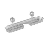 Missmisq Étagère Murale Pour Salle De Bain, Étagère Murale Salle de Bain au-Dessus du Robinet Organisateur, Porte-Savon avec Ventouse pour Organisation Produits de Toilette Soins de la Peau et